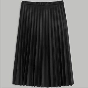 Jcrew faux leather pleated midi skirt, size 10